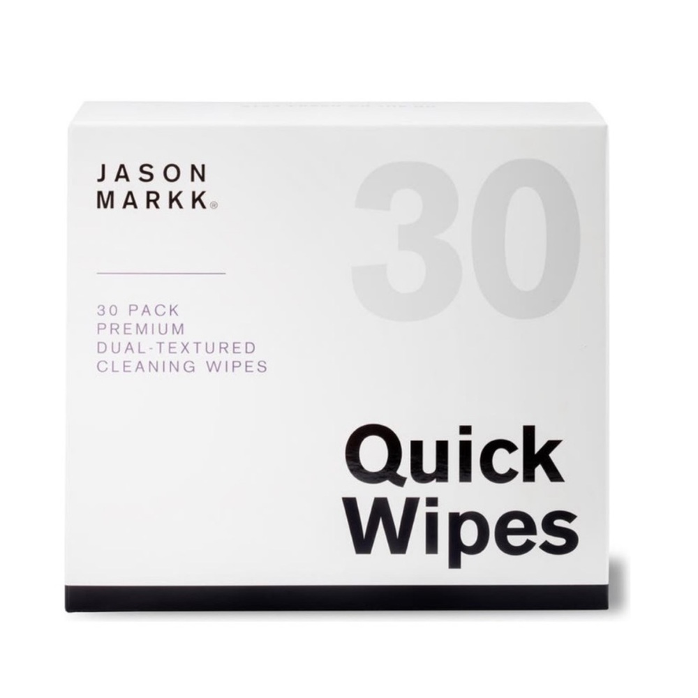 Jason Markk Quick Wipes Premium Dual Textured Shoe Cleaning Wipes 30 Count NIB